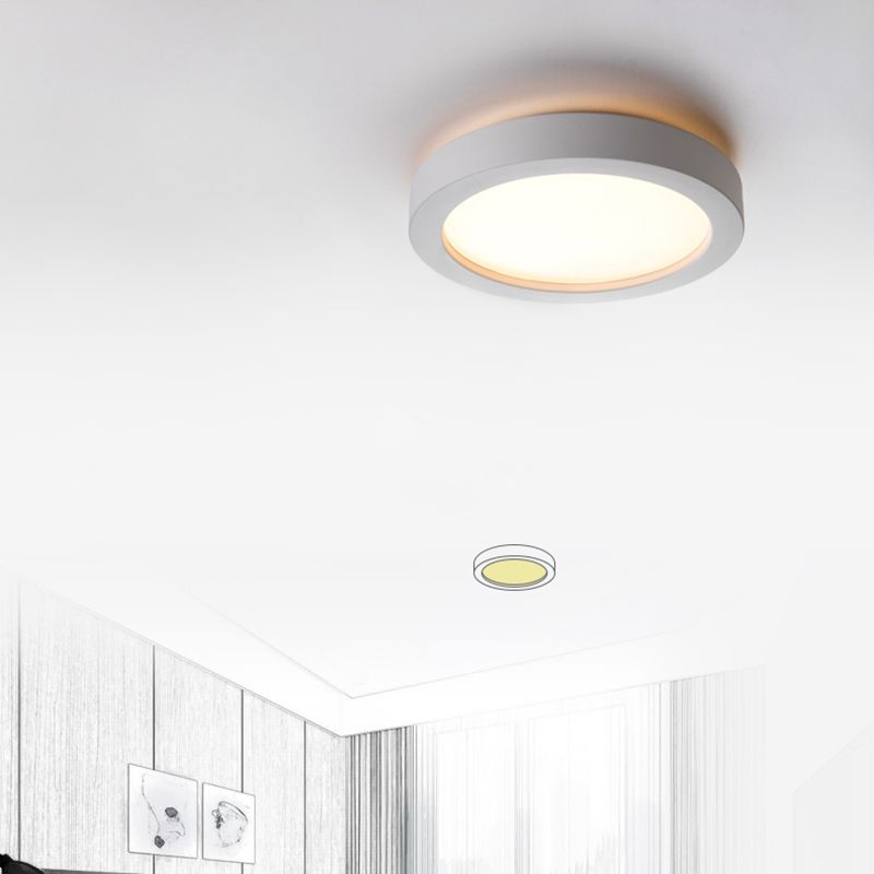 Éclairage de plafond encastré à LED moderne, éclairage d'intérieur, éclairage circulaire pour chambre à coucher, Foyer