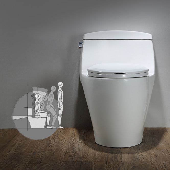 Modern Siphon Jet Toilet Bowl Cotton White Bidet Toilet with Seat for Bathroom