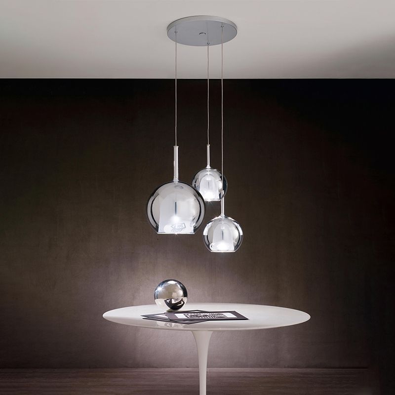 1 Lichthängeleuchte moderne Bell-LED-Federung für das Restaurant