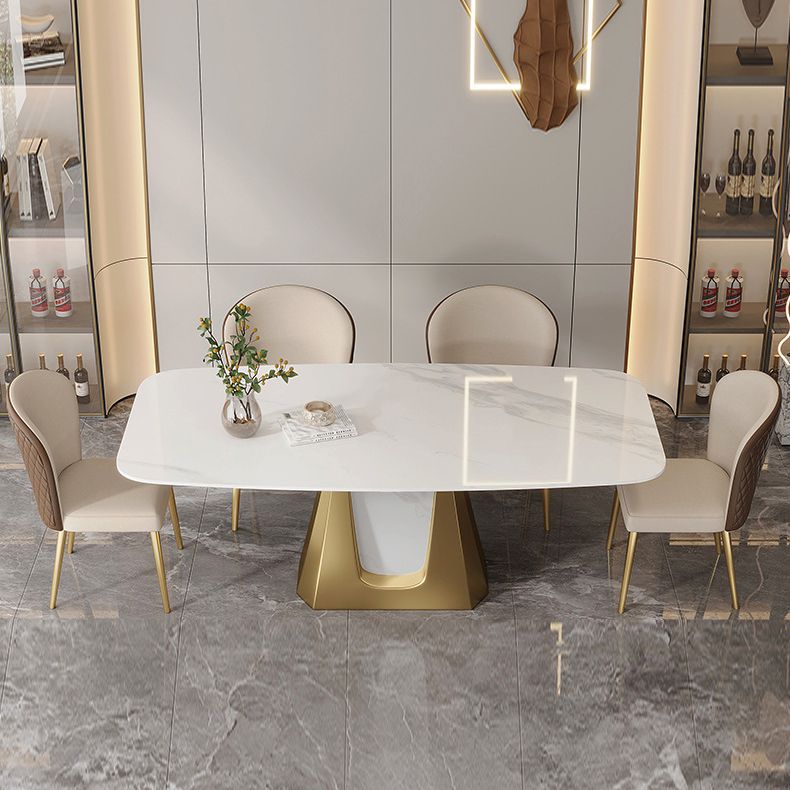 Modern 1/3/4/5/7 Pcs Dining Chairs Set Sintered Stone Dining Room Set