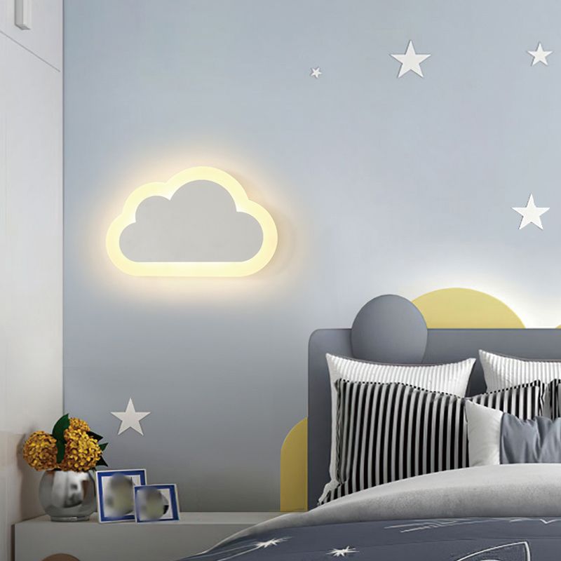 Moderner Stil Geometrischer Wandleuchten Metall Multi -Lichter Wandlampen in Weiß