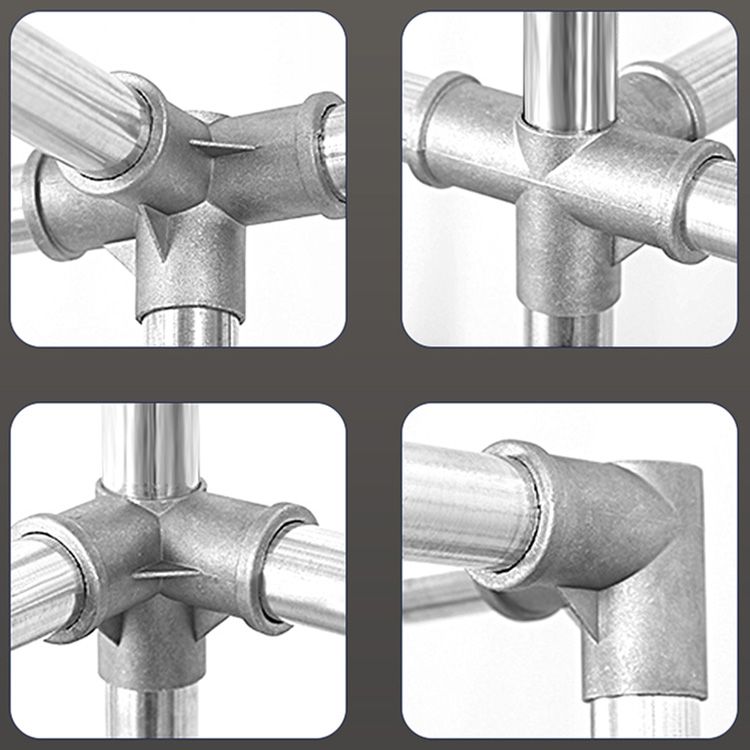 Metal Wardrobe Armoire with Shelves Contemporary Wardrobe Closet