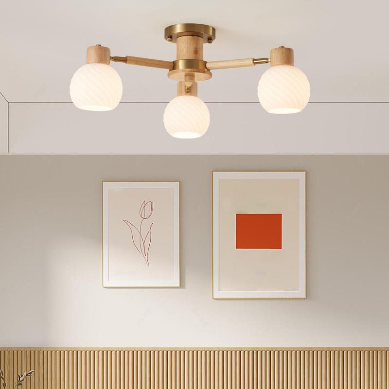 Wood Chandelier Light Modern Style Chandelier Pendant Light for Dining Room