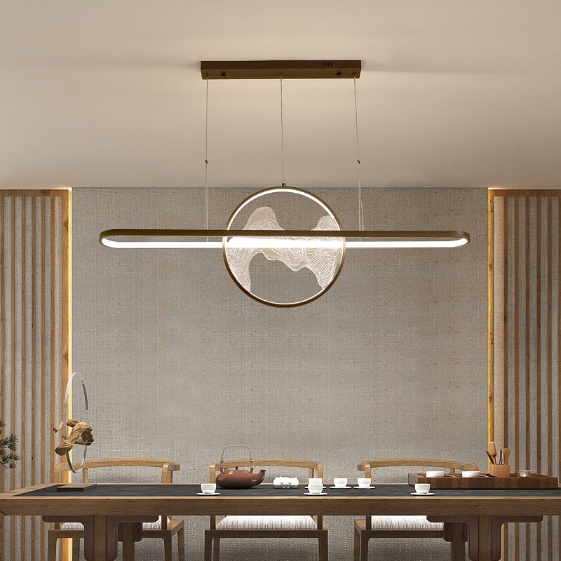 Ring Over Island Lighting Acrilic MODERS SIMPLICITY Isola Luci dell'isola per il ristorante