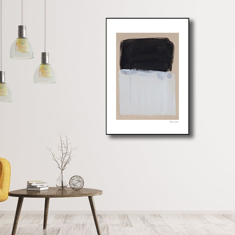 Pastellfarbene nordische Leinwand mit abstraktem Druck, Wandkunst-Dekor für das Wohnzimmer