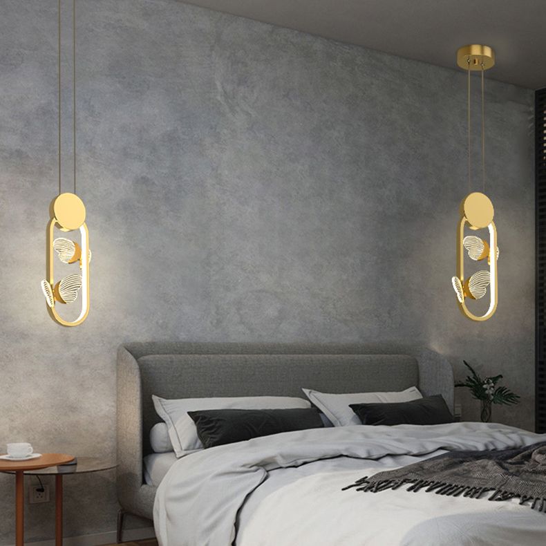 Pendance à cadre métallique en une lumière moderne 
Éclairage pendentif pour la chambre