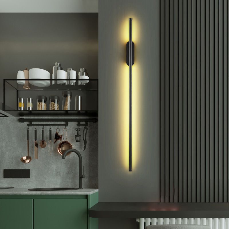 Lineare Wandlampe Aluminium Einfacher LED -Wandleuchten für Schlafzimmer LED -Wandleuchte