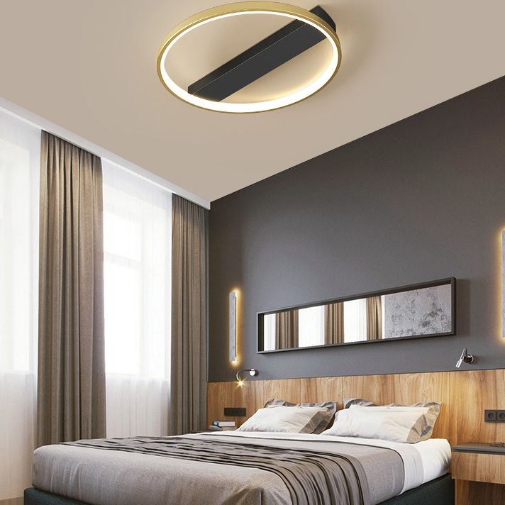 Luces de techo de montaje en superficie de metal de estilo moderno Lámpara de montaje geométrica de 1 luces de 1 luces