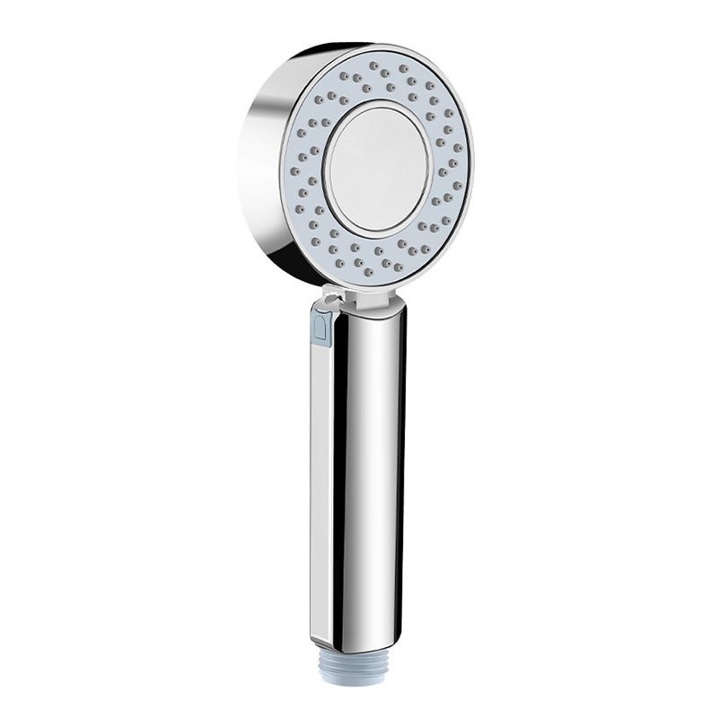 Contemporary Wall Mounted Shower Head Combo Chrome Round Hand Shower
