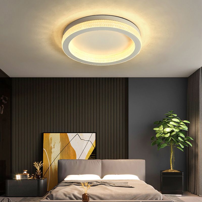 Modern Style Ceiling Light 1-Light Ceiling Mount Light with Acrylic Shade for Living Room