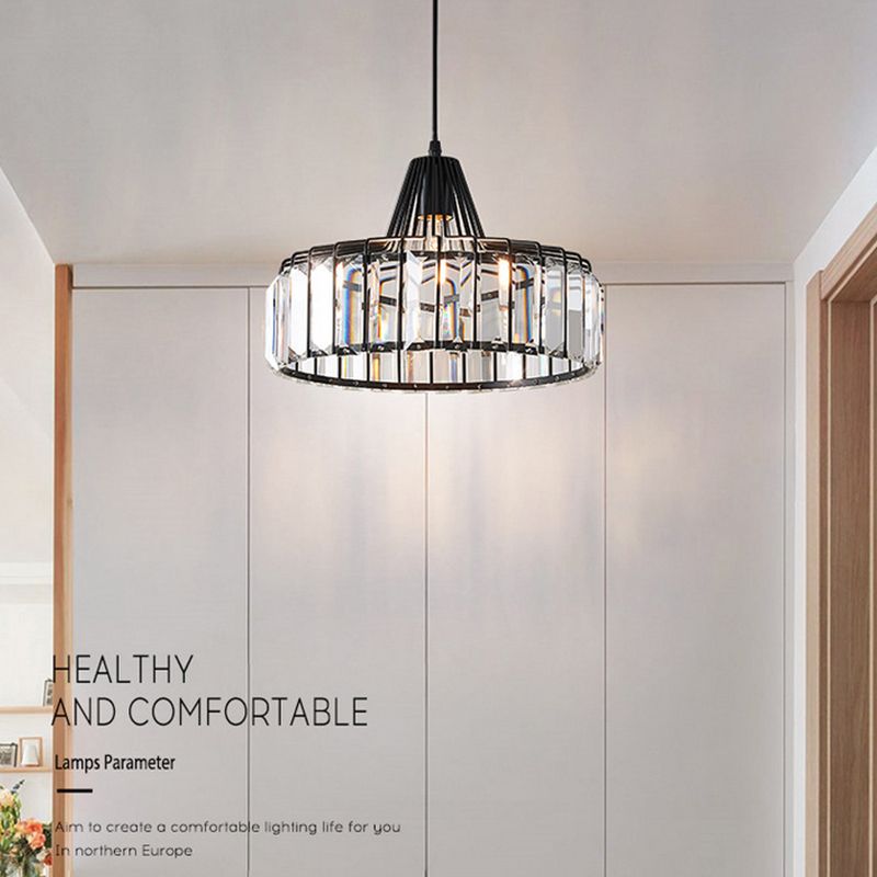 Modern Style Hanging Light Crystal Pendent Lighting Fixture for Sitting Room