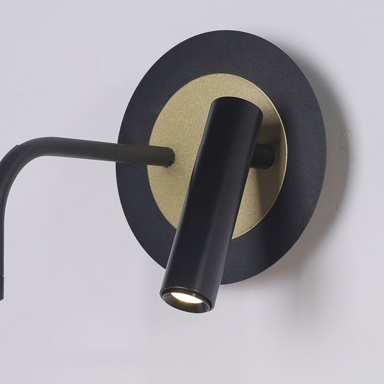 Multi Lights Cylinder Wall Sconces Modern Style Metal Wall Mounted Reading Lights