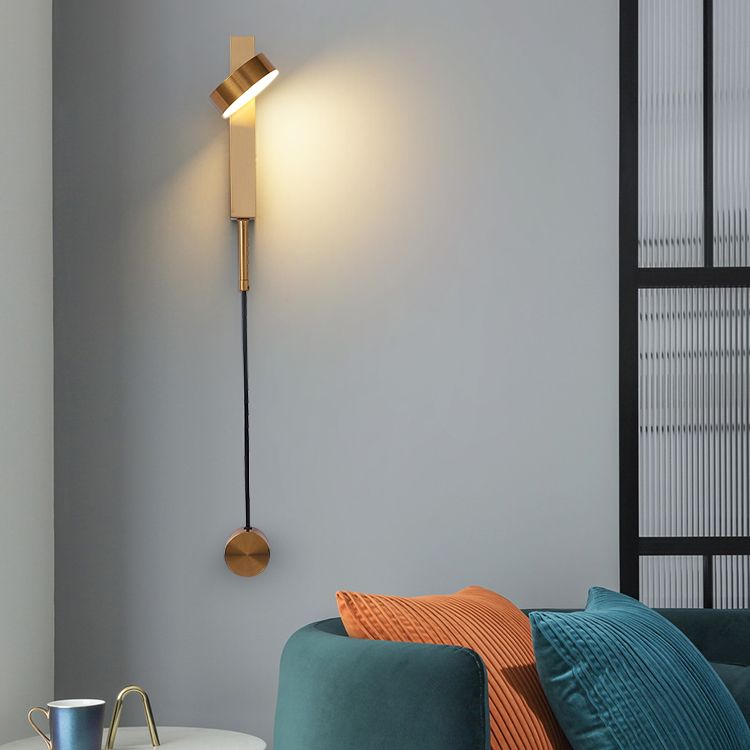 Moderner Stil Geometrischer Wandleuchten Beleuchtung Metall 1 Leichte LED -Wandmontagelampe