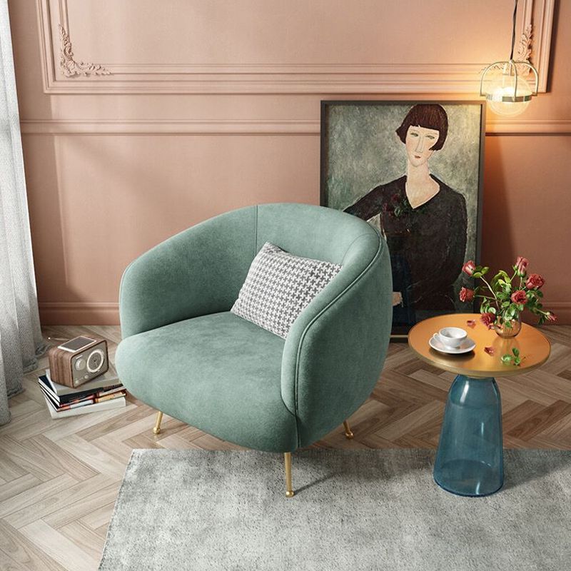 Contemporary 30"W x 30"D x 30"H Fixed Back Sloped Arms Barrel Chair