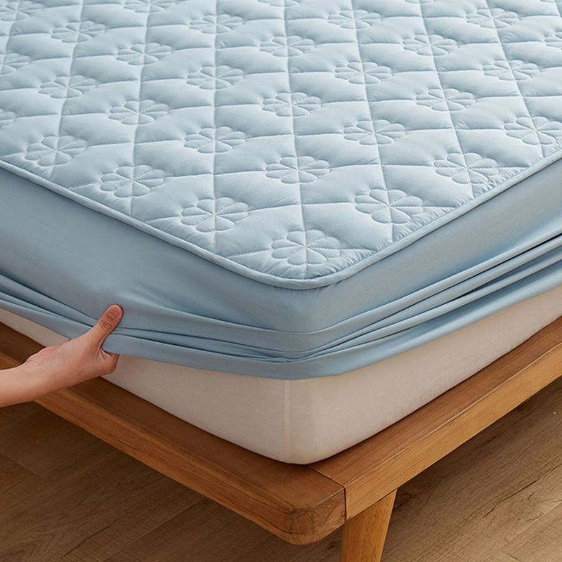 Antimicrobial Fitted Sheet Solid Dust Mite Resistant Quilted Polyester Fitted Sheet Set
