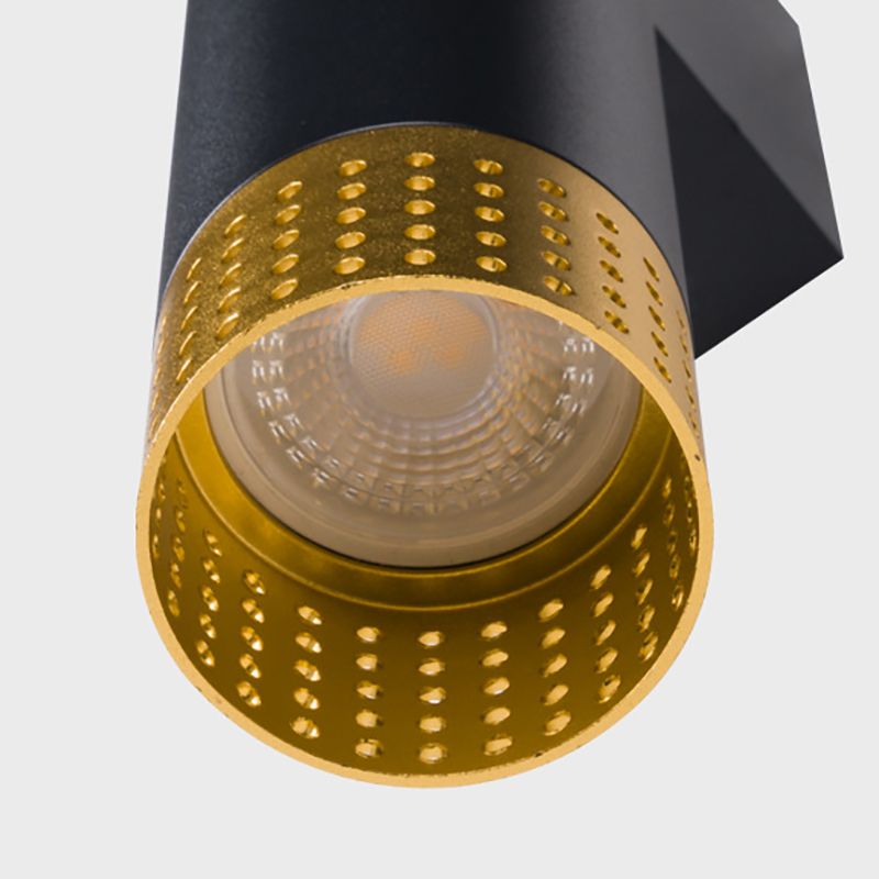 2 Lights Cylinder Wall Lights Modern Style Metal Wall Mounted Lamps