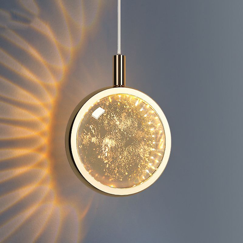 Ball Hanging Lights Modern Style Crystal 1 Light Pendant Light Kit