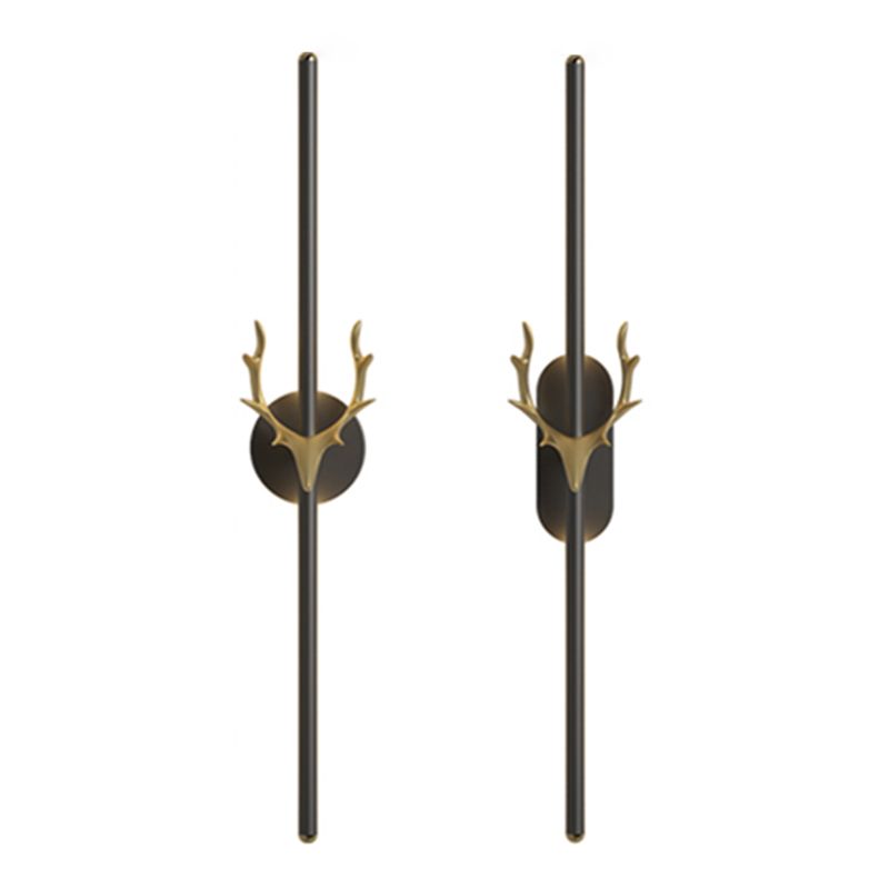 Lineare Wandlampe Aluminium Einfacher Stil LED LED LIGHT WALL SCHLAFT für Wohnzimmer