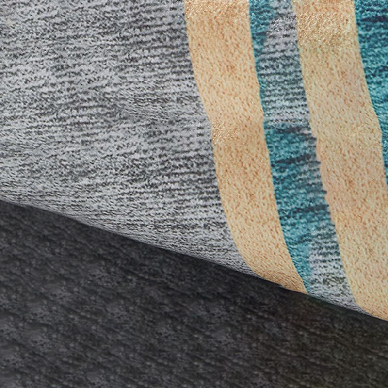 Tapis géométrique à carreaux moderne tapis intérieur du tapis de support non glissant résistant