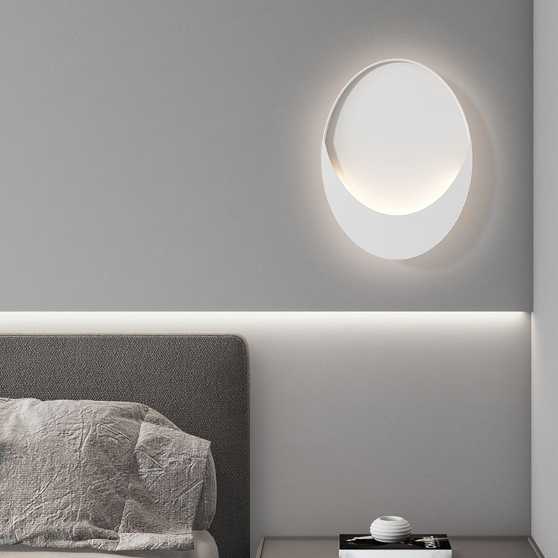 1-Light LED Wall Mount Light Simple Wall Light with Iron Shade for Living Room
