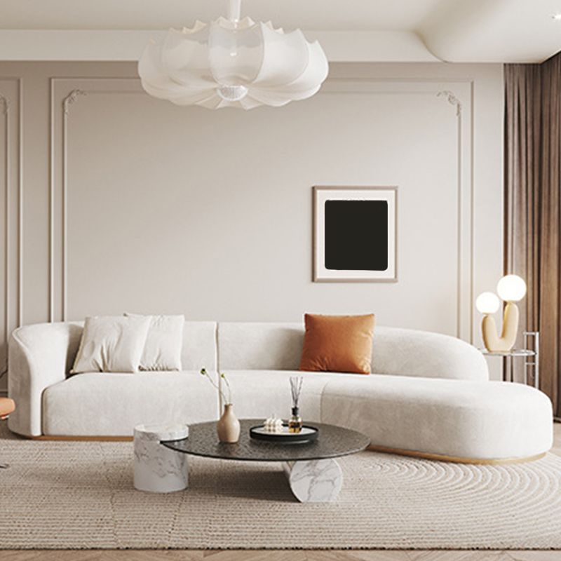 Tight Back Scandinavian Sectionals,27.5"H Wool One Arm Sectionals
