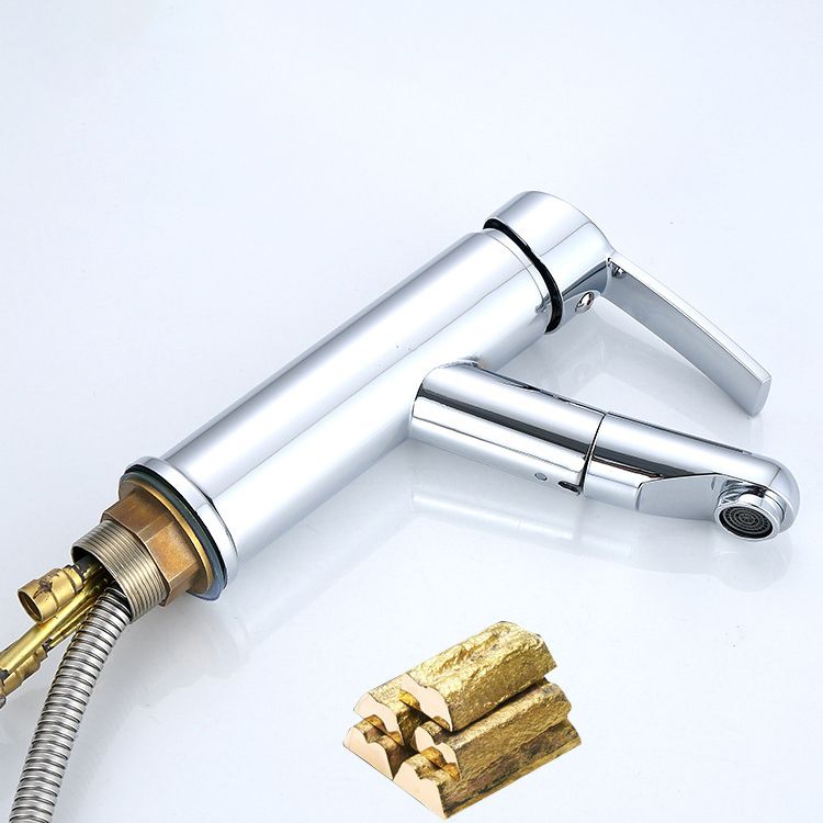 Contemporary Style Faucet Single Handle Vessel Sink Bathroom Faucet
