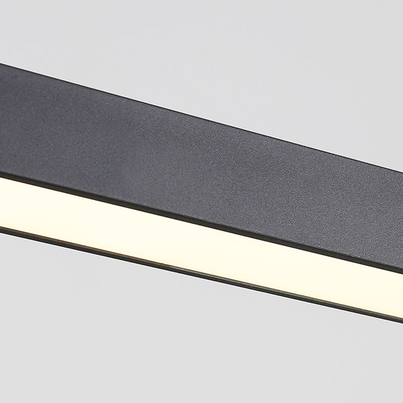 Lineare Inselbeleuchtung im modernen präzisen Stil Acryl -LED -Anhänger Licht