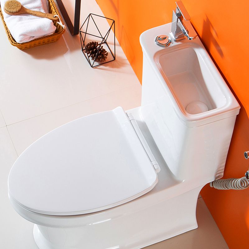 Modern Ceramic Toilet Bowl Floor Mounted Urine Toilet with Seat for Washroom