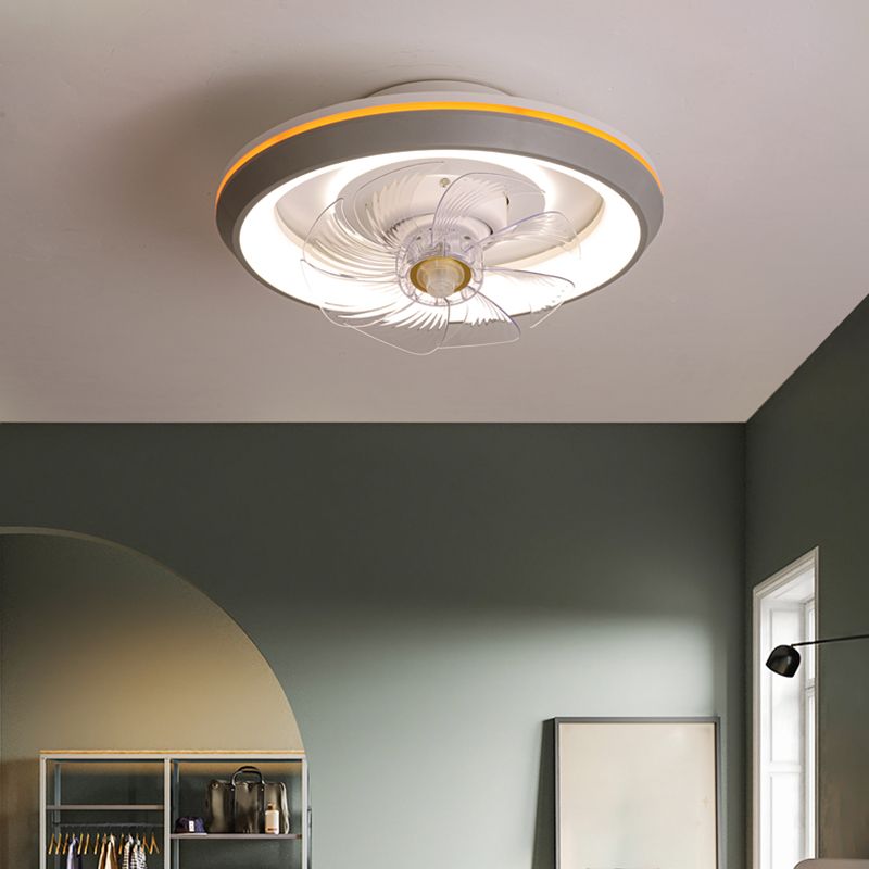 Pendentif de plafond rond en métal 2 lumières LED LED LED LUCHES