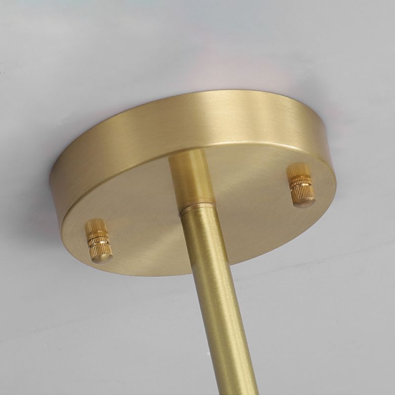 Gold Firefly Pendant Light in Modern Creative Style Copper Indoor Hanging Lamp with Glass Shade