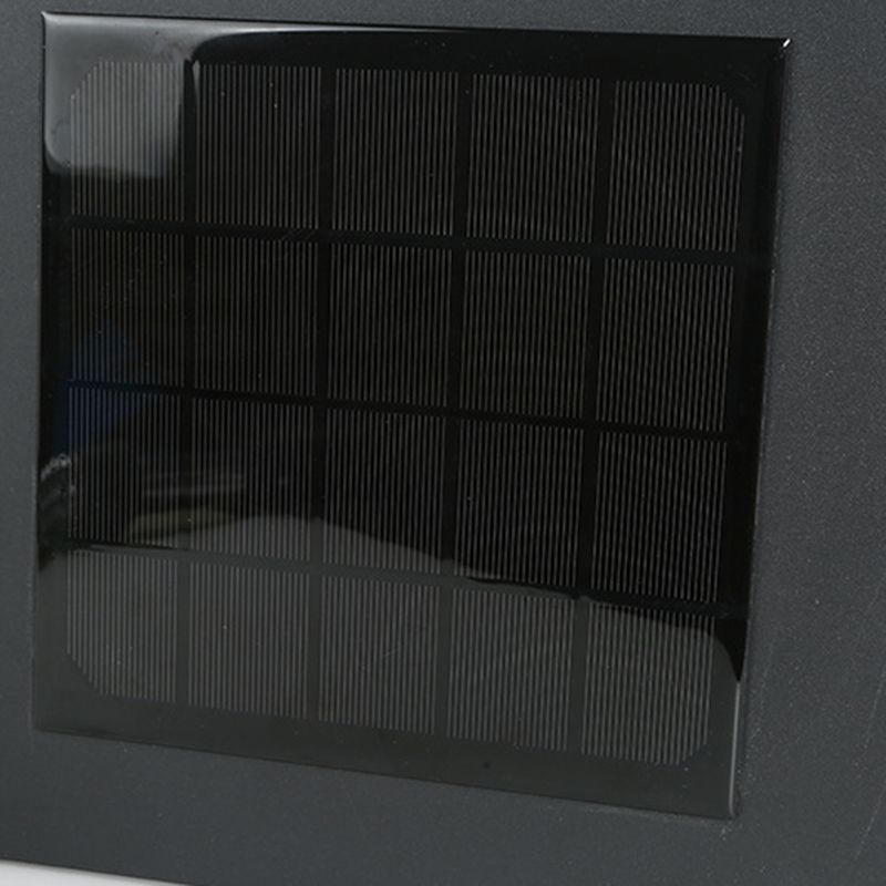 Black Waterproof Pillar Lamp Square Solar Outdoor Lights for Garden