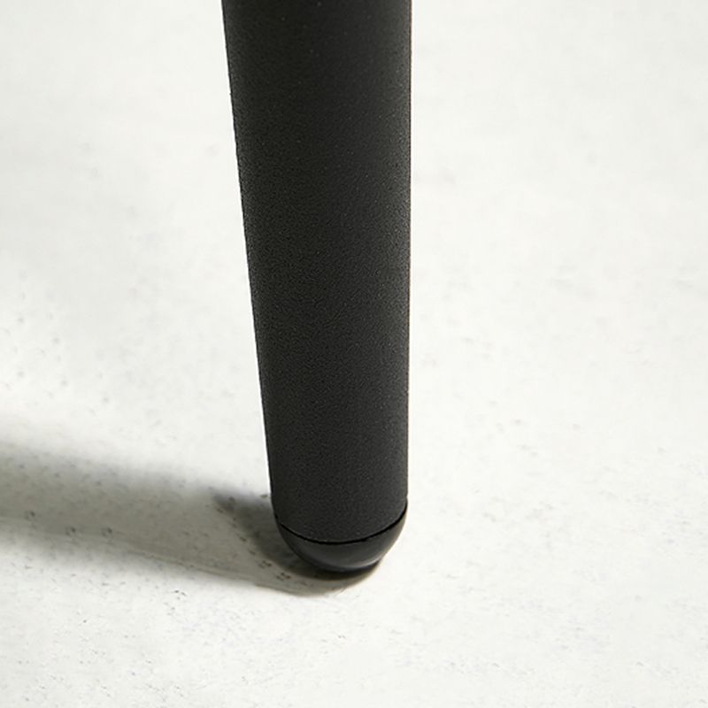 Sillas de comedor estilo moderno Sillas orejeras sin brazos para cocina con patas de metal