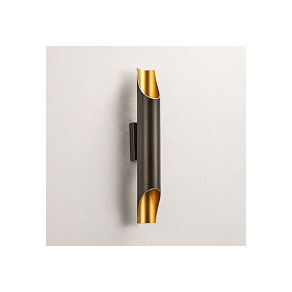 Pipe d'or / noir / blanc Lumière murale applique moderne 2/4 lumières Lumière murale en métal pour le salon