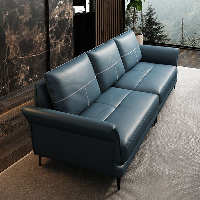 Azure Cushion Back Modern Living Room L-Shape Stationary Sofa & Chaise