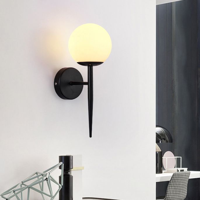 Lampada con applique a matita Stipce moderno in vetro in vetro illuminazione montata a parete