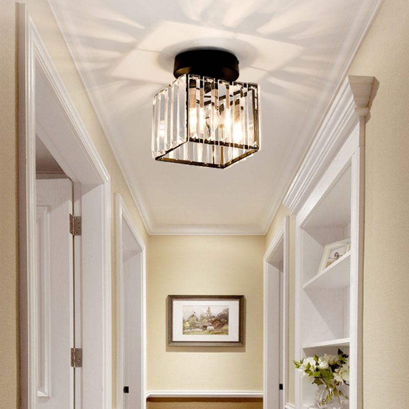 Ultra-Contemporary Flush Mount Ceiling Light Crystal Flush Light for Corridor