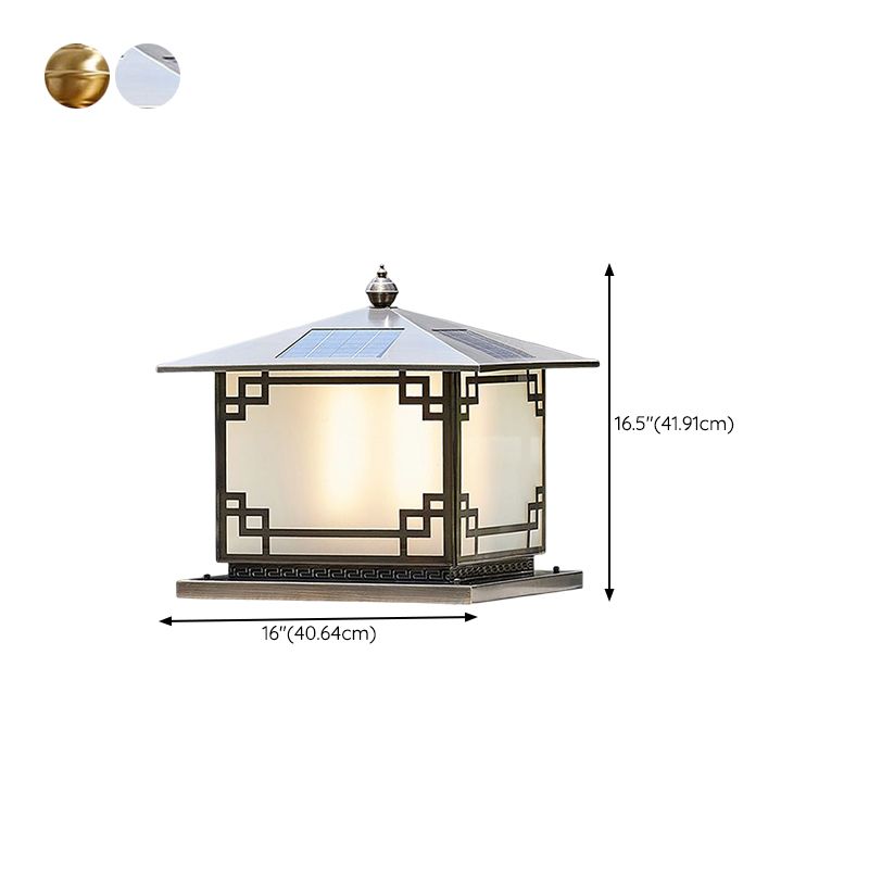 Household LED Pillar Lamp Modern Solar Lighting Fixture for Garden