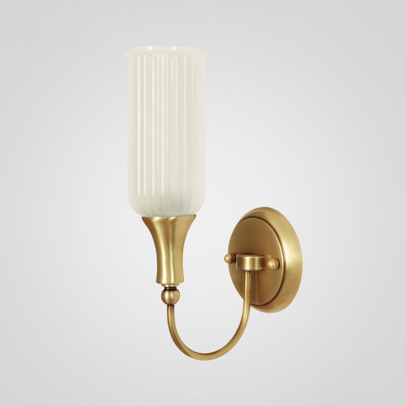 Glass Cylinder Wall Sconces Industrial Style Multi Lights Wall Mounted Lamps