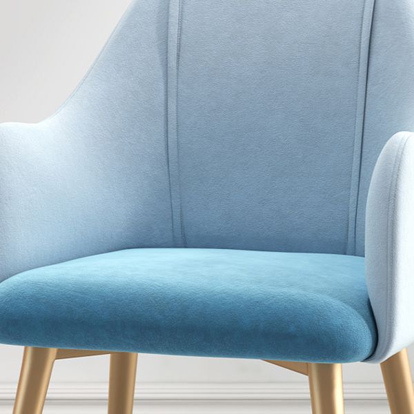 Chaise de salle à manger en métal de style scandinave, chaise à oreilles décontractée pour café