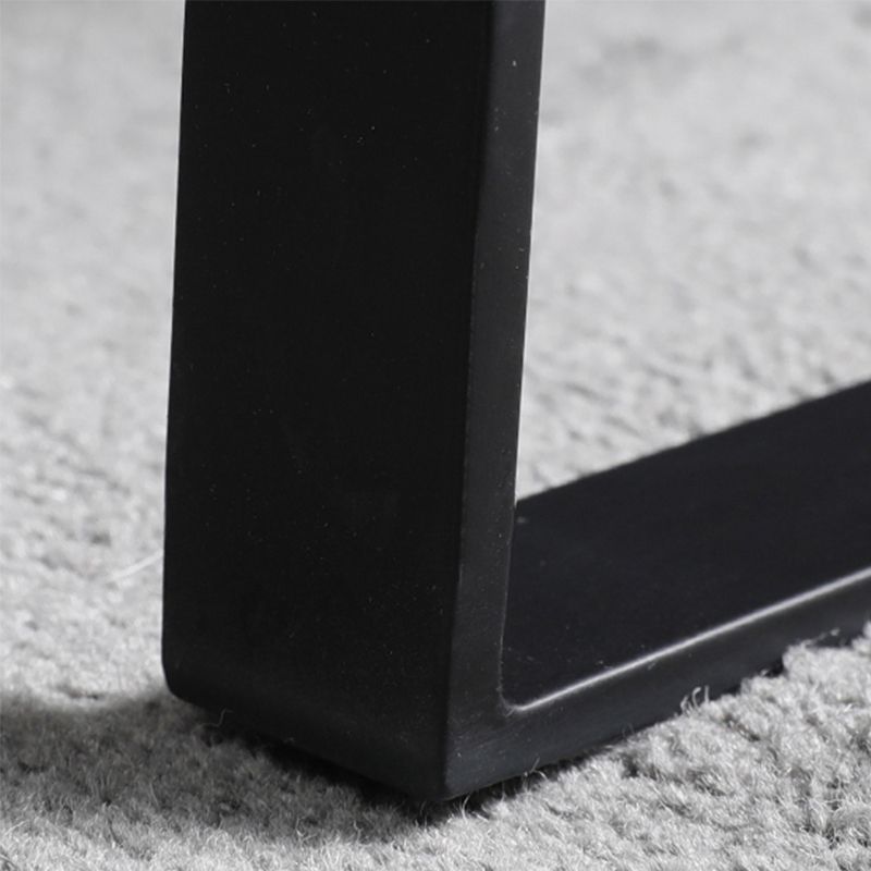 Mid-Century Modern Sled Arm Chair Leather Accent Armchair for Bedroom and Living Room