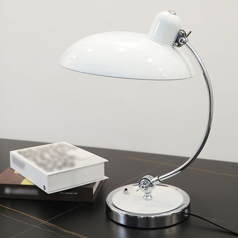 Nordic Arc Table Lamp Colorful Single Light Table Lamp with Metal for Bedroom