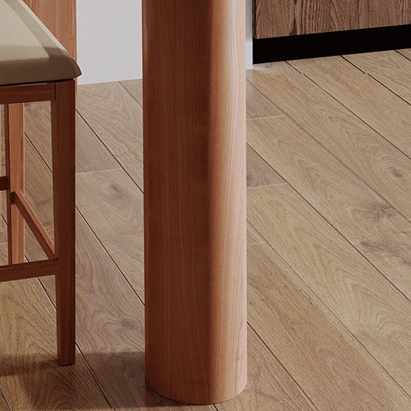 Double Pedestal Bar Table Industrial Pine Solid Wood Bar Dining Table for Living Room