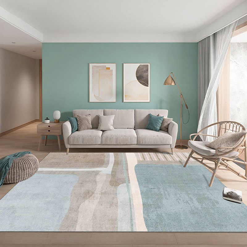 Modern marmeren look Tapijten Polyester Area Tapijt Non-slip achterste binnen Tapijt voor woonkamer