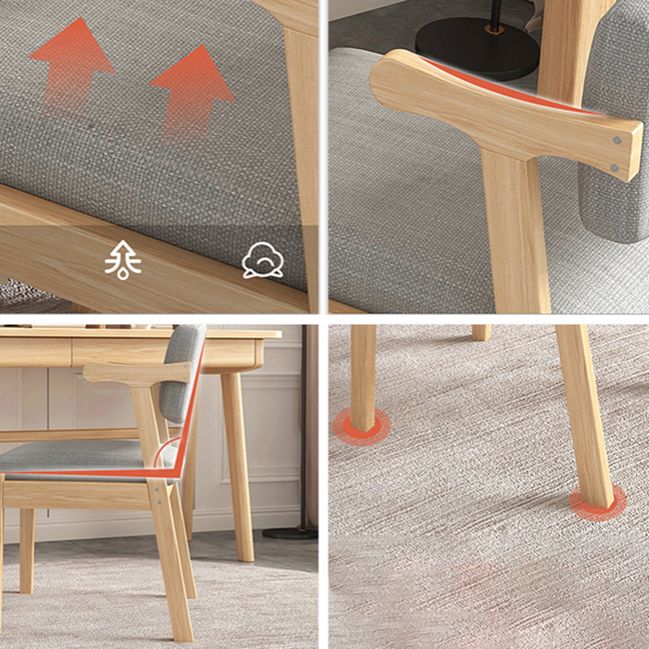 Chaise de salle à manger contemporaine, chaise à dossier ouvert avec 4 pieds pour un usage domestique
