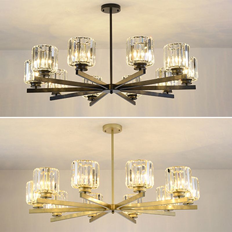 Lichte moderne luxe stijl verticale hanger verlichtingsarmaturen kristal hanglampje