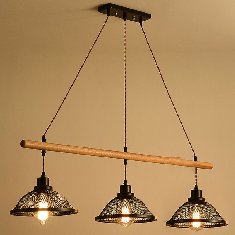 Bowl Island Lighting Fixtures Industrial Metal Pendant Lighting for Restaurant