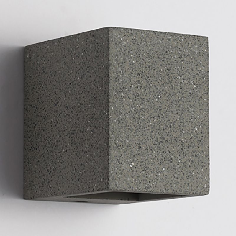 Pallen cúbico Splke Lighting Fixture Concreto Estilo simple Flush Monte Luz de pared