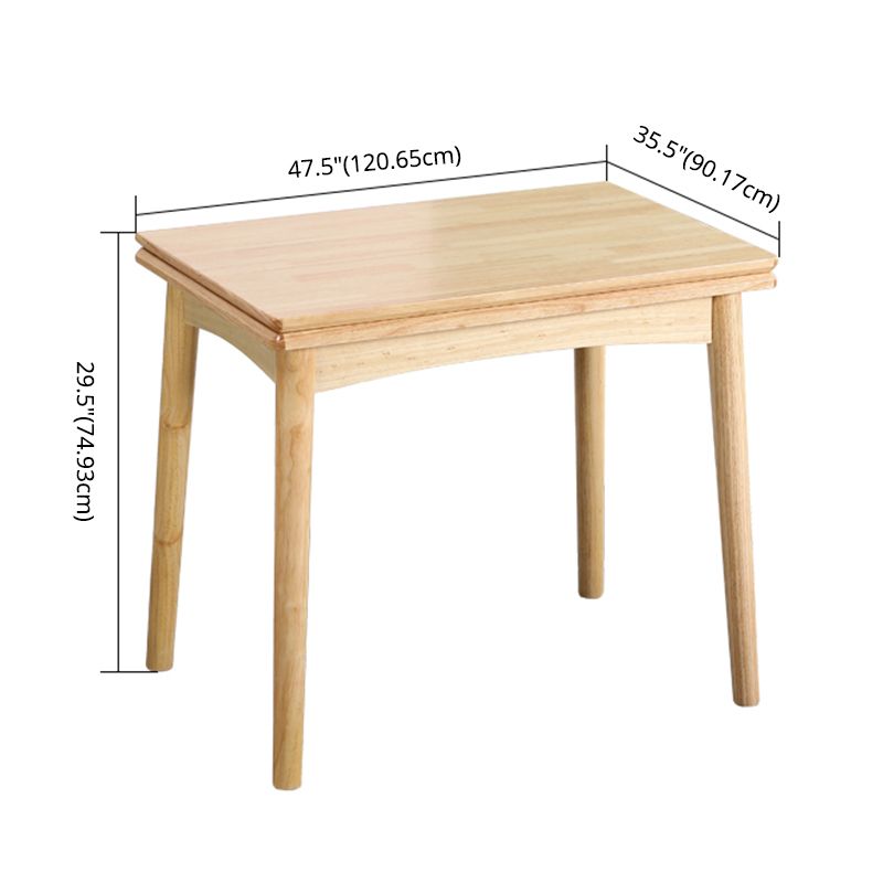 Moderne Massivholz Esszimmer Set mit rechteckt tisch raumsparendem Design Esstischmöbel