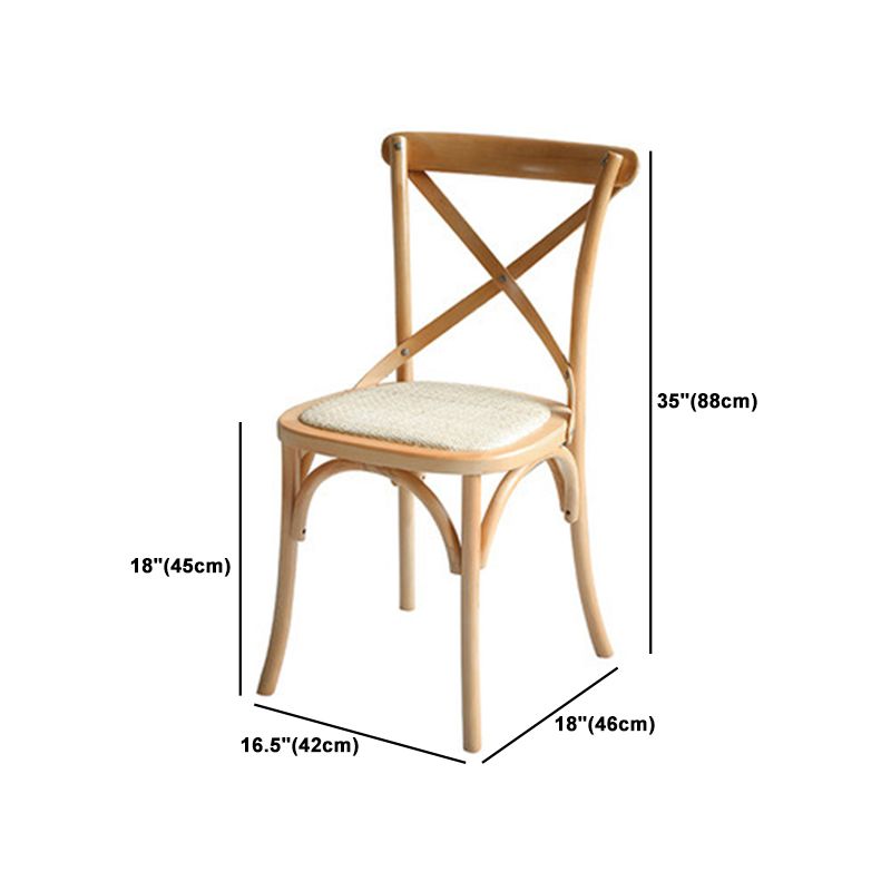 Contemporary Dining Set 1/2/5/7 Pcs Solid Wood Dining Table and Chairs