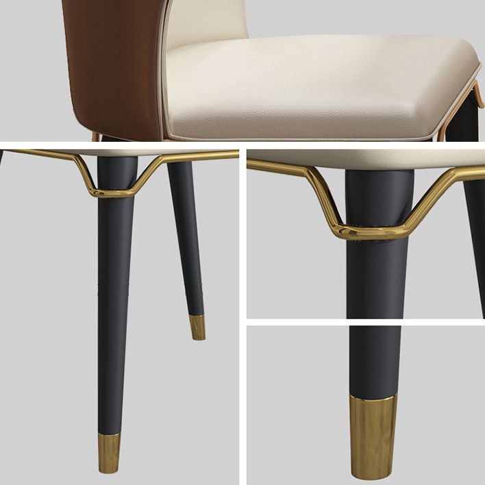 Modern Style Traditional Height Dining Set with Grey Fixed Rectangle Shape Table and Trestle Base